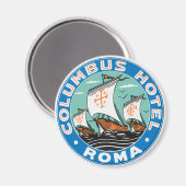 コロンバスホテル、ローマ マグネット (正面/裏面)