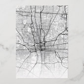 コロンバス愛ロケータ |シティテーマ結婚の 箔招待状 (裏面)