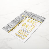 コロンバス愛ロケータ |結婚式の日付の保存 箔招待状 (回転した状態)