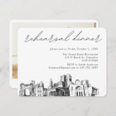 コロンバス結婚のリハエレガントーサルディナー エンクロージャーカード (正面/裏面)