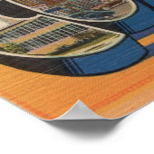 コロンバス、インディアナ – ラージレターシーン ポスター (角)