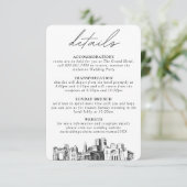 コロンバス ウェディング 縦 詳細 エンクロージャーカード (スタンド正面)