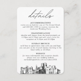 コロンバス ウェディング 縦 詳細 エンクロージャーカード