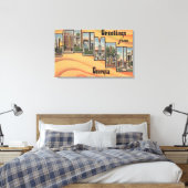 コロンバス，ジョージア – 大文字シーン キャンバスプリント (インサイチュ (寝室))