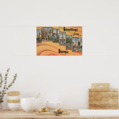 コロンバス，ジョージア – 大文字シーン ポスター (キッチン)