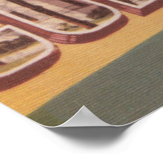 コロンバス,ジョージア – 大文字場面2 ポスター (角)