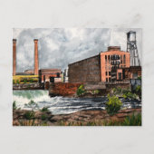 コロンバスGA フェニックスシティAL 風景画 ギフト ポストカード (正面)