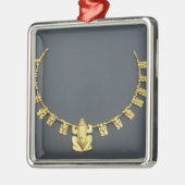 コロンビアからのカエルが付いているQuimbayaのネックレス、 メタルオーナメント (左)