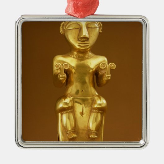 コロンビアからのQuimbayaのライムのフラスコ、 メタルオーナメント (正面)