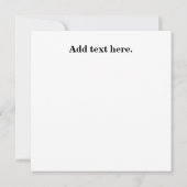 コロンビアじゃないおもしろい引用文 招待状 (裏面)