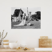 コロンビアとレディ・リバティ, 1919 ポスター (キッチン)