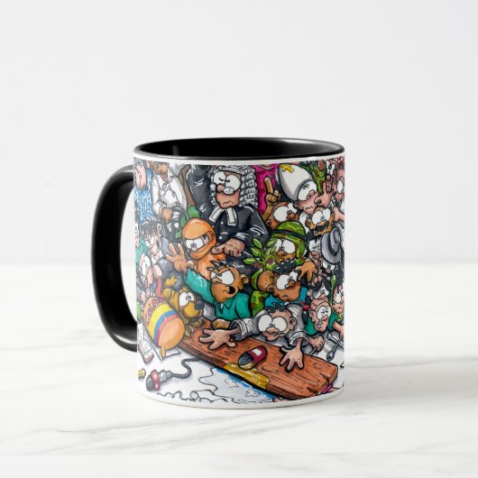 コロンビアについての漫画とマグカップ マグカップ (正面左)