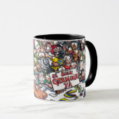 コロンビアについての漫画とマグカップ マグカップ (正面右)