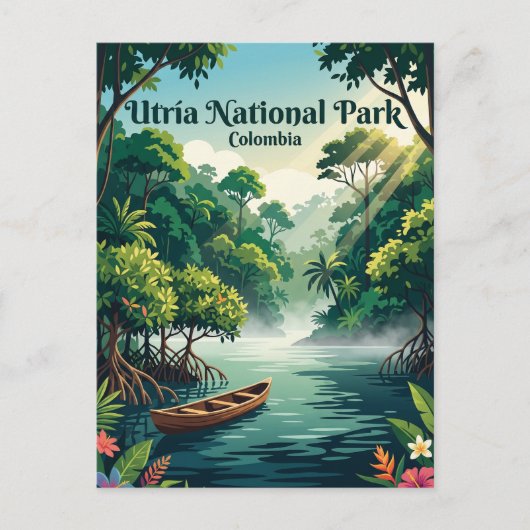 コロンビアのウチリア国立公園 ポストカード (正面)