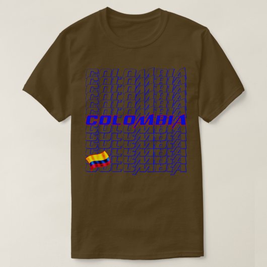 コロンビアのカスケード文字 Tシャツ (デザイン正面)