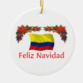 コロンビアのクリスマス セラミックオーナメント (正面)