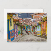 コロンビアのグアタペカラフル通り ポストカード (正面/裏面)