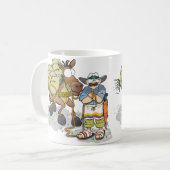 コロンビアのコーヒー。 カフェのcolombiano コーヒーマグカップ (正面左)