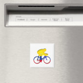 コロンビアのサイクリスト国旗の自転車ギア マグネット (インサイチュ (食洗機))