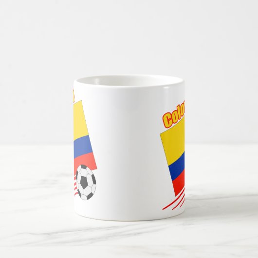 コロンビアのサッカーチーム コーヒーマグカップ (中央)