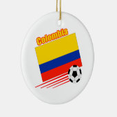 コロンビアのサッカーチーム セラミックオーナメント (右)
