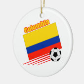 コロンビアのサッカーチーム セラミックオーナメント (左)