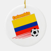 コロンビアのサッカーチーム セラミックオーナメント (裏面)