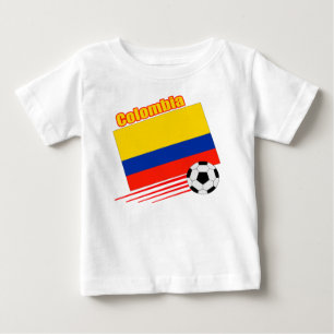 コロンビアのサッカーチーム ベビーTシャツ