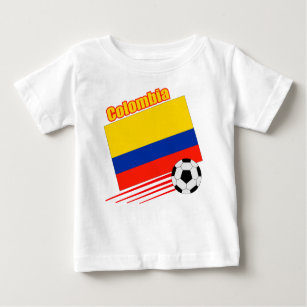 コロンビアのサッカーチーム ベビーTシャツ