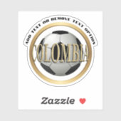 コロンビアのサッカーボール シール (シート)