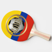 コロンビアのサッカーボール 卓球ラケット (横)