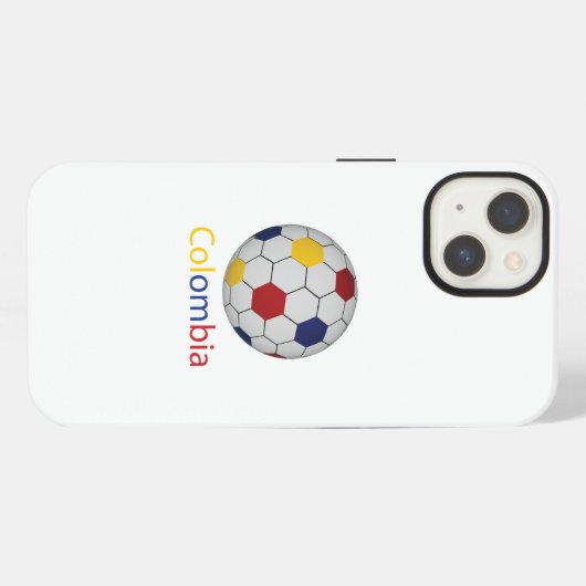 コロンビアのサッカーボール iPhoneケース (裏面横)
