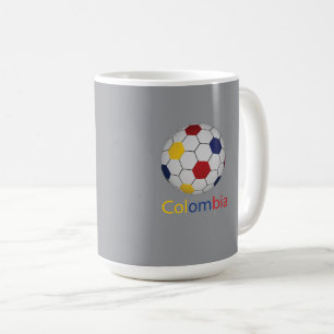コロンビアのサッカーマグ コーヒーマグカップ