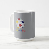 コロンビアのサッカーマグ コーヒーマグカップ (正面左)