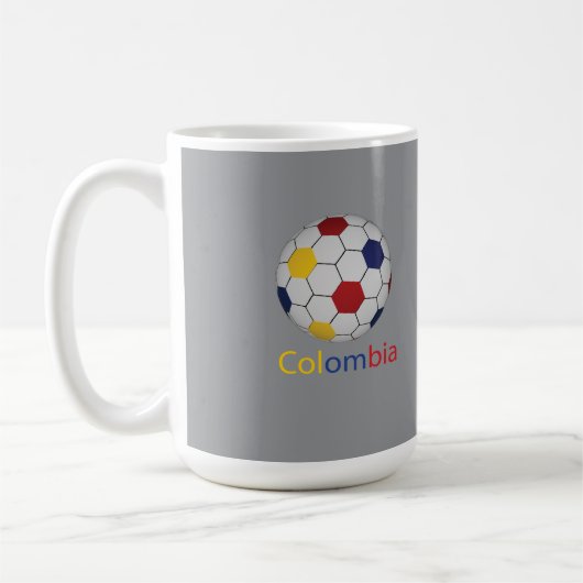 コロンビアのサッカーマグ コーヒーマグカップ (左)