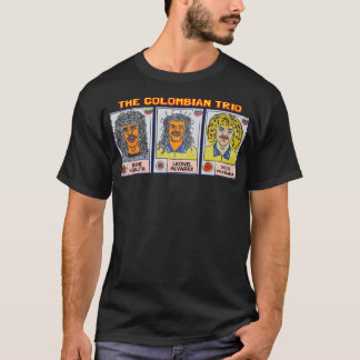 コロンビアのサッカー伝説カルロス・ヴァルデラーマ・レン Tシャツ
