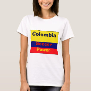 コロンビアのサッカー大国 Tシャツ