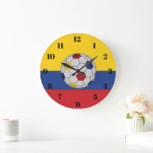 コロンビアのサッカー ラージ壁時計 (ホーム)