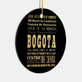 コロンビアのタイポグラフィの芸術のボゴタ都市 セラミックオーナメント (右)