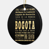 コロンビアのタイポグラフィの芸術のボゴタ都市 セラミックオーナメント (左)