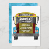 コロンビアのチバ ルンベラ パチャンゲラ パーティーバス 招待状 (正面/裏面)