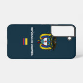 コロンビアのパスポート携帯ケース SAMSUNG GALAXYケース (裏面横)