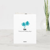 コロンビアのパスポート　Save the Date 案内状 (裏面)