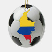 コロンビアのフットボールのサッカーのオーナメント セラミックオーナメント (左)