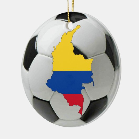 コロンビアのフットボールのサッカーのオーナメント セラミックオーナメント (左)