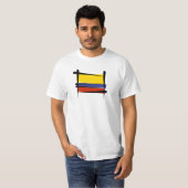 コロンビアのブラシの旗 Tシャツ (正面フル)