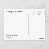 コロンビアのプールサイドのポストカード ポストカード (裏面)