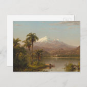 コロンビアのマグダレナ川に沿ったタマカパームズ ポストカード (正面/裏面)