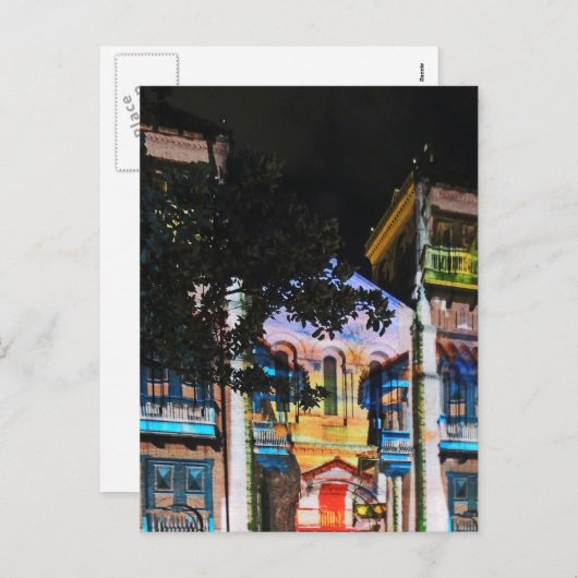 コロンビアのメデリンで行われるクリスマスライトショー シーズンポストカード (正面/裏面)