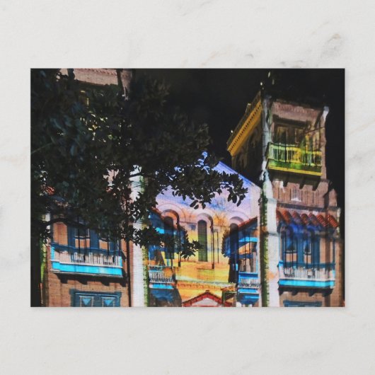 コロンビアのメデリンで行われるクリスマスライトショー シーズンポストカード (正面)